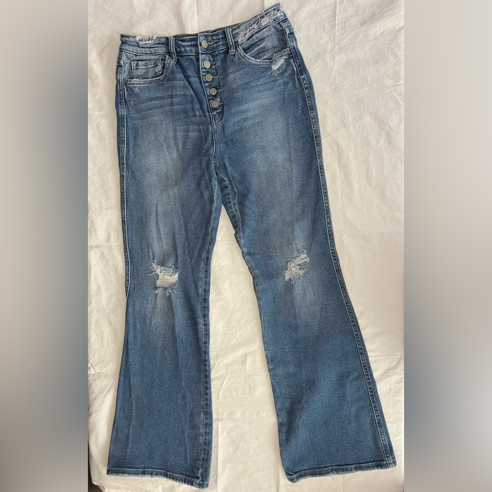 Flying Monkey Medium Blue Flare Jeans